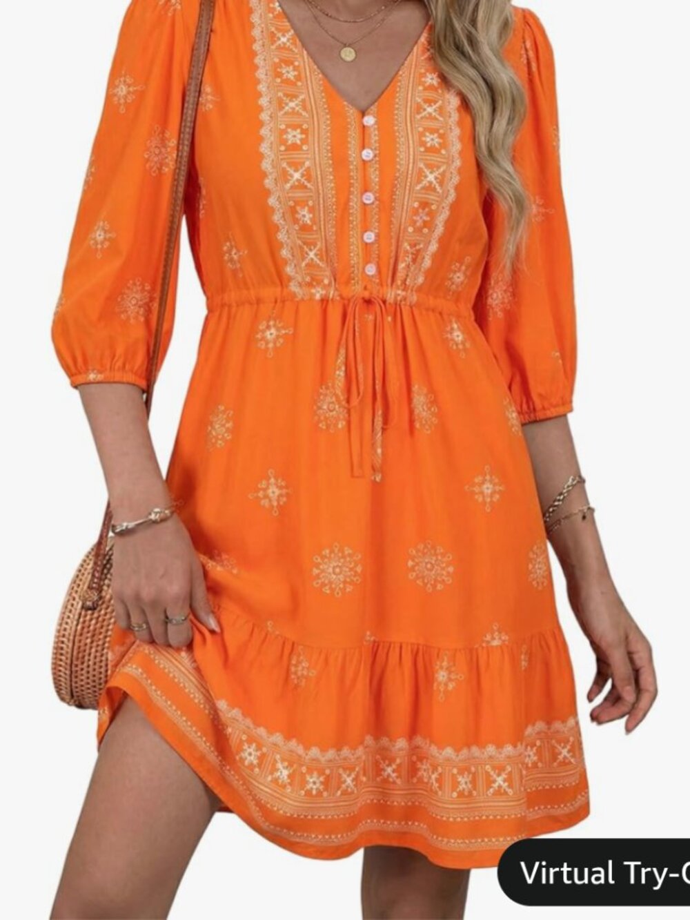Drawstring Waist Dress